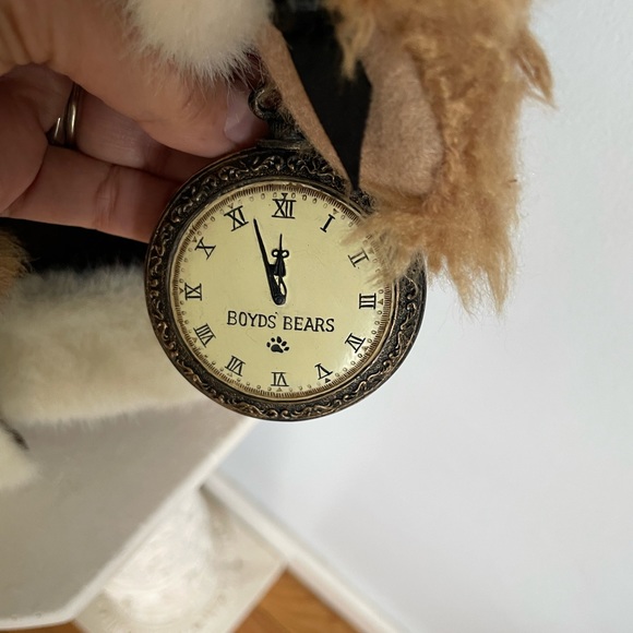 NIB Boyds Mohair Bear Vintage 2000 Omega T Legacy with baby Alpha and timepiece - Picture 4 of 13